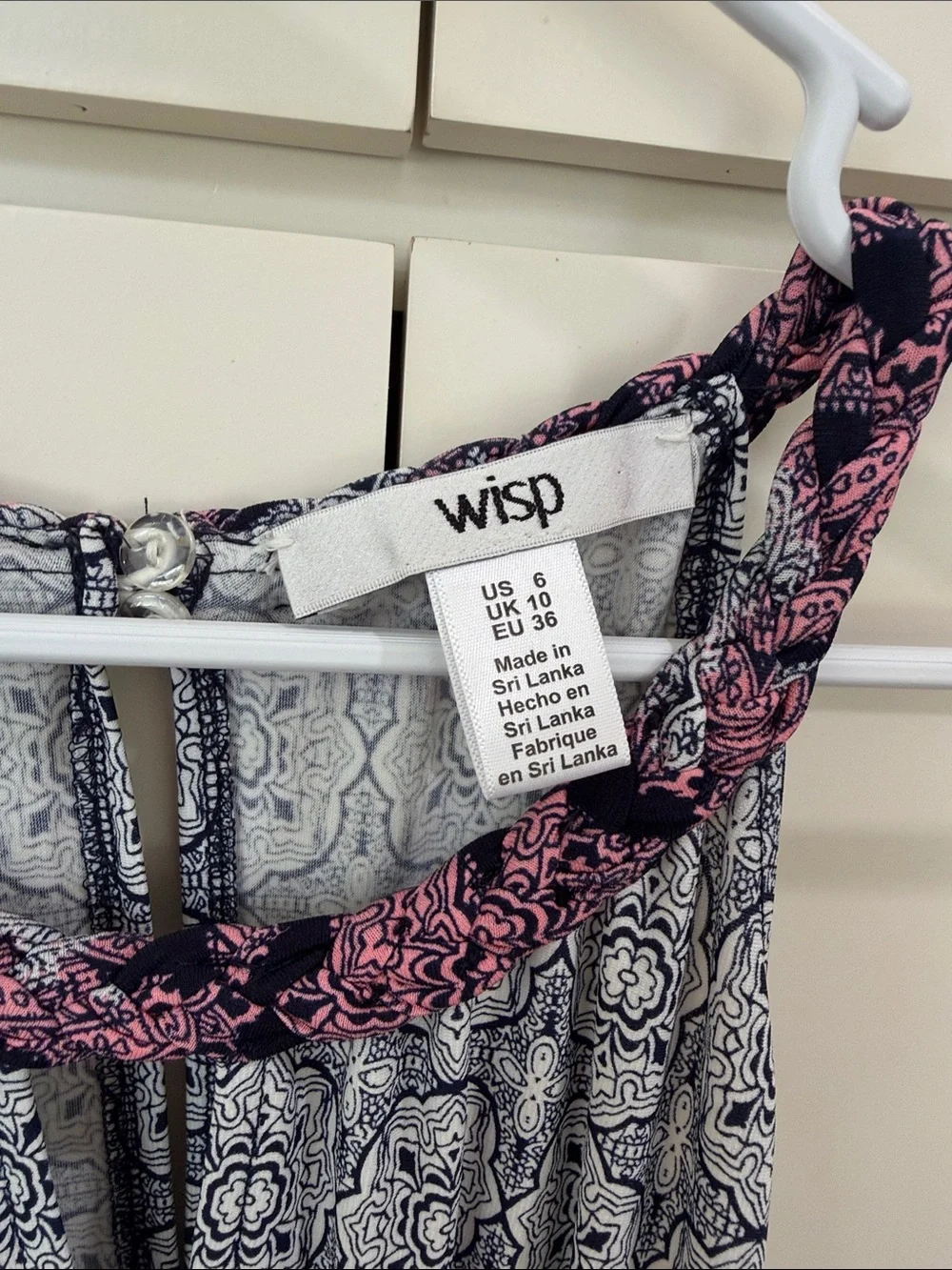 Wisp Pink/Black Patterned Maxi Dress - Picture 2 of 3